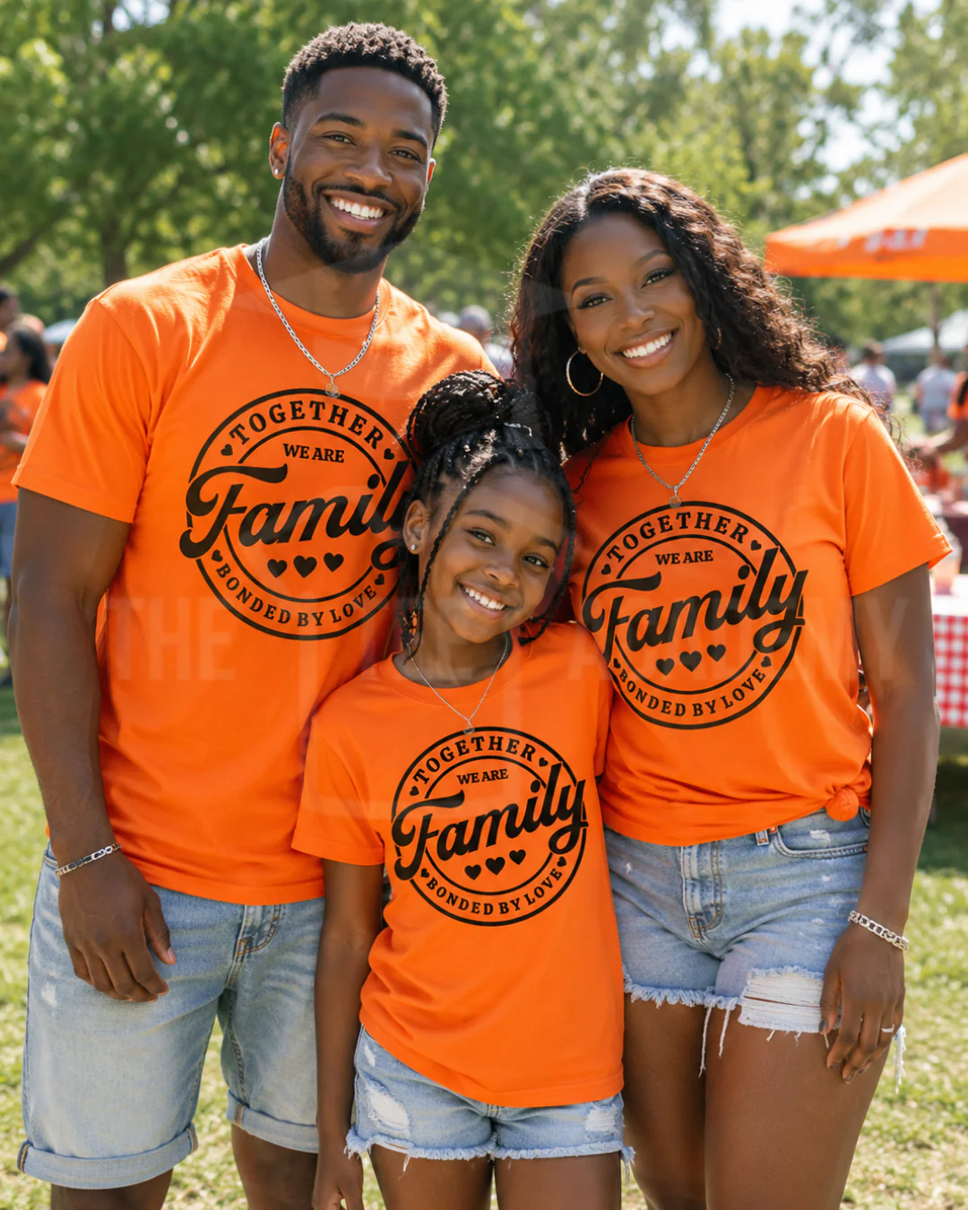 Family Bonded By Love-Screen Print Transfer