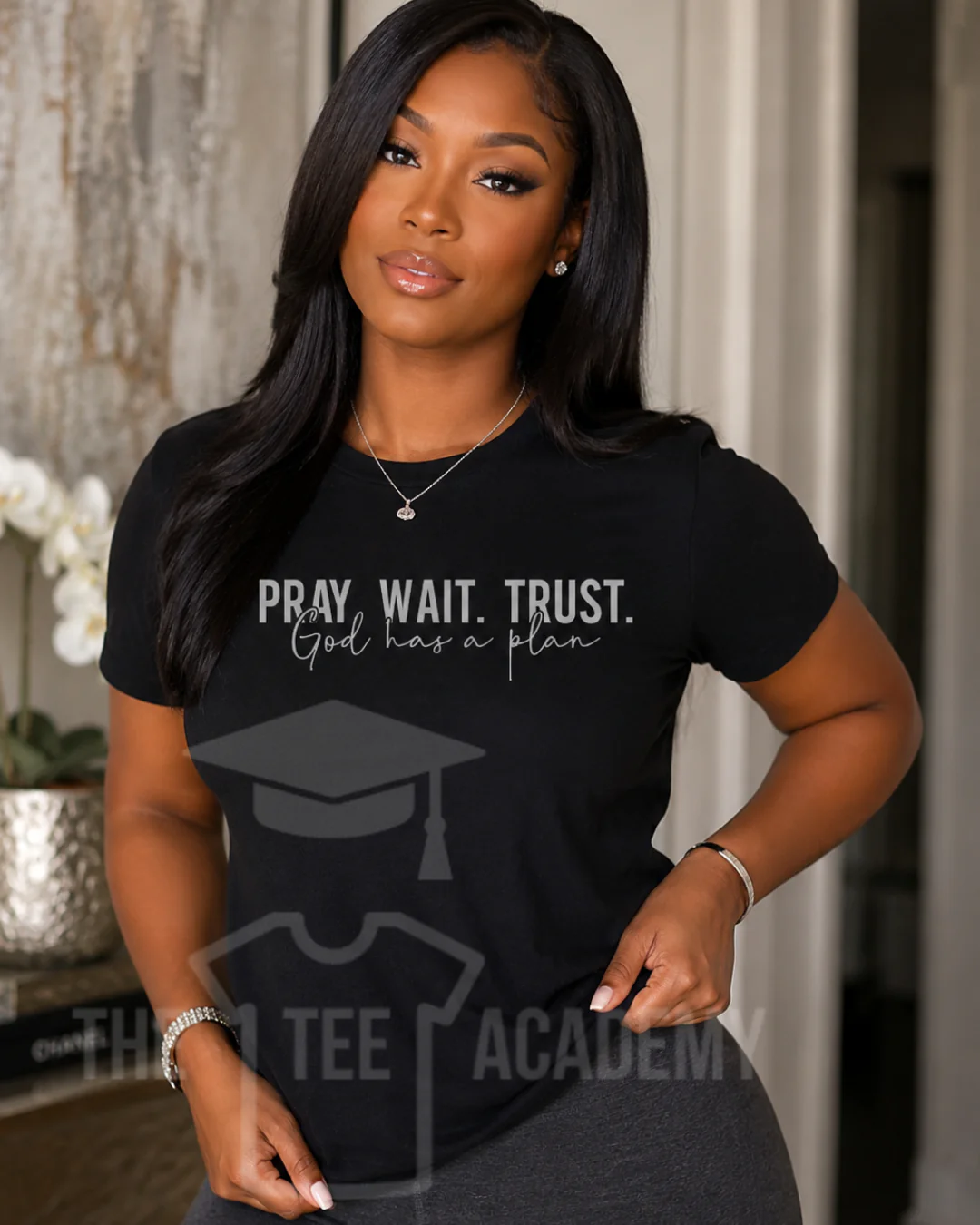 Pray. Wait. Trust. -Screen Print Transfer