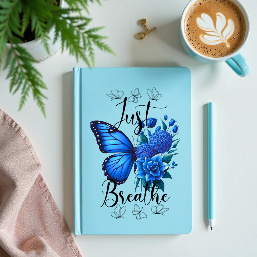 UV DTF Planner Cover Decal- Just Breathe