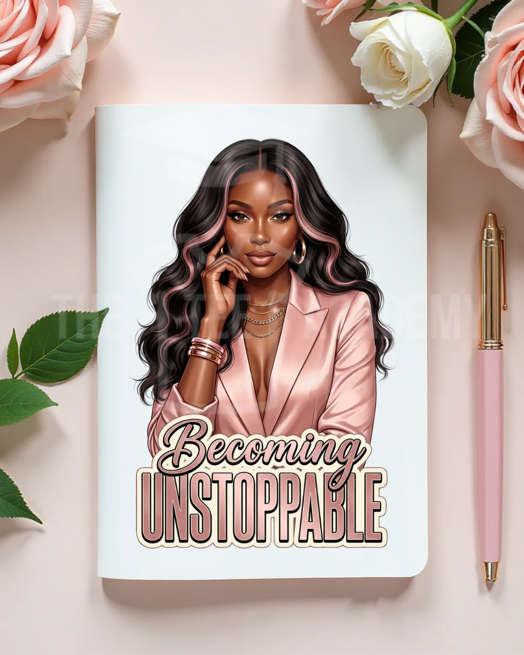 UV DTF Planner/Tumbler Decal- Becoming Unstoppable