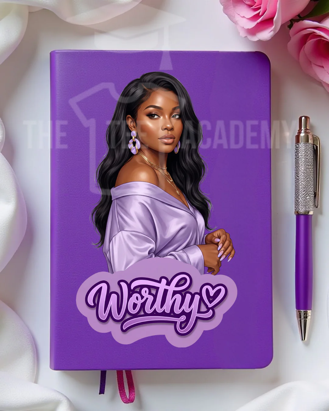 UV DTF Planner/Tumbler Decal- (Purple) Worthy