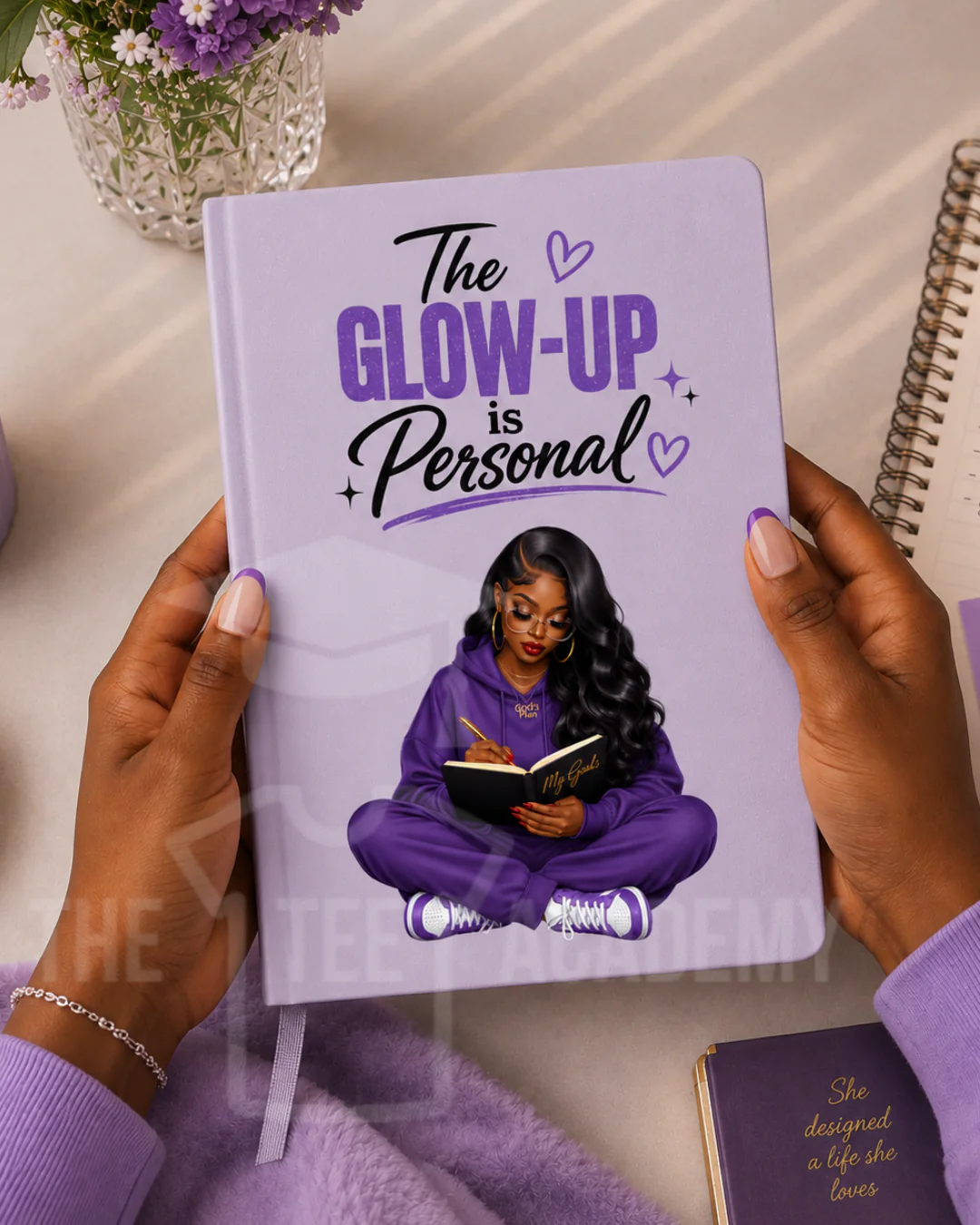 UV DTF Planner/Tumbler Decal- The Glow Up Is Personal